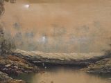 a picture of a painting on the wall of a room