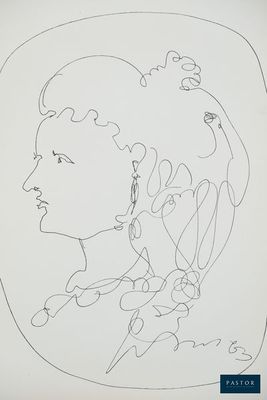 une image représentant le dessin du visage d'une femme de profil