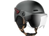 un casque muni de lunettes de protection