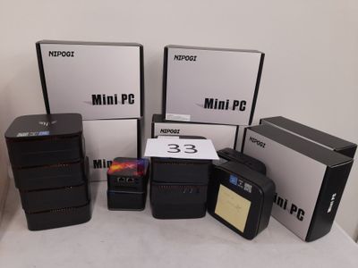many different types of computer equipment on the table