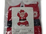 Décoration de Noël représentant le Père Noël dans un sac, sur fond blanc
