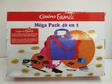 a box with a purple bag on it and a purple bag on top of it