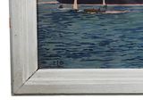 a picture of a painting of a sailboat in the water