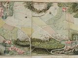an old map of a park with a lot of animals in it