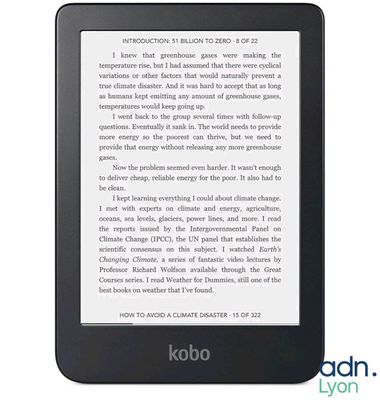 Liseuse - KOBO - GLO 8GO - Sans chargeur - Test d'allumage e…