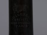 a close up of a baseball bat with a logo on it