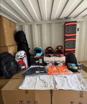a box with a bunch of items in it
