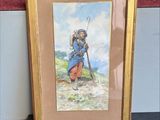 la photo d'une photo représentant un homme tenant un bâton