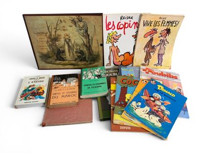 Lot de livres jeunesse, bandes dessinées et divers