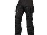 a picture of a pair of black pants on a white background