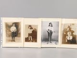 an old black and white photo of a group of children