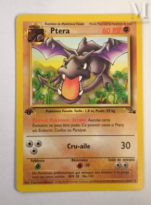 a close up of a pokemon card with a dragon on it