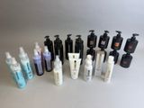 many different types of hair care products on the table