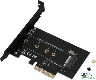 a close up of a pci - e pci card on a white background