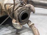 a close up of a metal object on a table