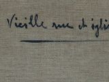 an old picture of a piece of cloth with writing on it