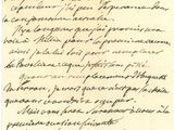 une lettre manuscrite du président des états-unis