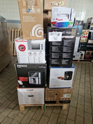 Palette d'électroménager, retour client non contrôlé, vendu …