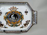 a tray with a picture of a man and a woman on it