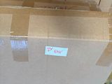 boxes stacked on top of each other in a room