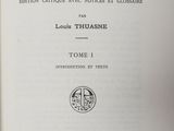 an open book with a black and white image of the title