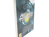 une boîte de la trilogie Metroid sur fond blanc