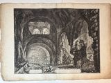 un vieux dessin représentant une église avec des arcades et des arcades