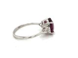 an image of a close up of a ring on a white surface