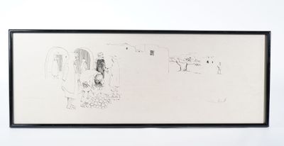 École du dernier quart du XXème siècle. Scène orientaliste d…