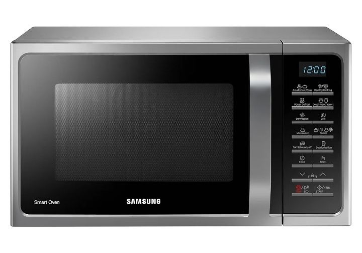 Micro-ondes Samsung MC28H5015CS (inscription en anglais), dé…