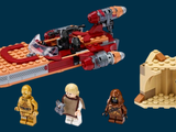 a lego star wars set with a lego ship and a lego figure