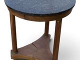 an image of a table with a marble top on a white background
