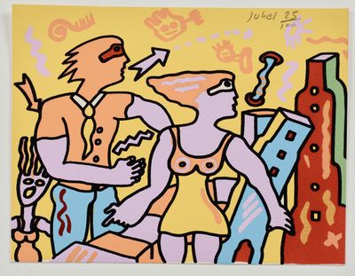 une image d'un tableau représentant un homme et une femme