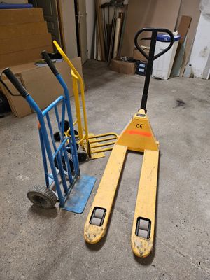 two pallets that are sitting next to each other on the floor