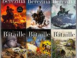 the cover of a series of books with a picture of a man riding a horse