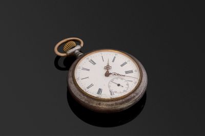 Montre à ancre en acier de la collection Kalkreuth. D. 52mm.