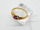 an image of a close up of a ring on a white surface