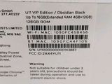 the back of a cell phone with a barcode on it