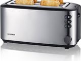 un gros plan d'un grille-pain contenant deux tranches de pain