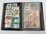a picture of a book with stamps inside of it