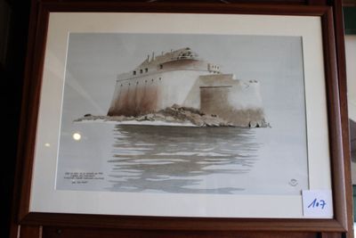 une photo d'une photo d'un château dans l'eau