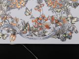 a card with a picture of butterflies and flowers on it