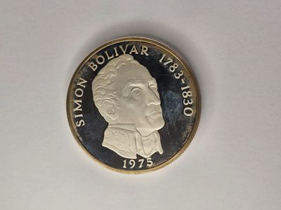 MEDAILLE en argent 925 °/°° République de PANAMA 20 Balboas …