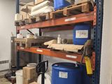 a room with a lot of boxes and boxes on the shelves