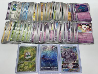 a lot of cards that are sitting on a table