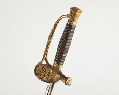 Belle épée de Chambellan, époque Napoléon III, lame droite à…