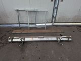 a large metal object that is laying on the ground
