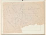 an old drawing of a map of a city on a piece of paper