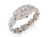 un bracelet en diamants art déco