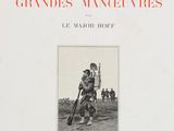 an old book with a picture of a soldier holding a rifle